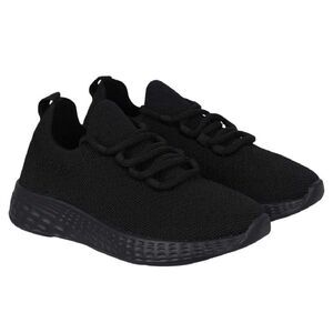 Fabric Childrens/Kids Santo Knitted Sneakers / Black